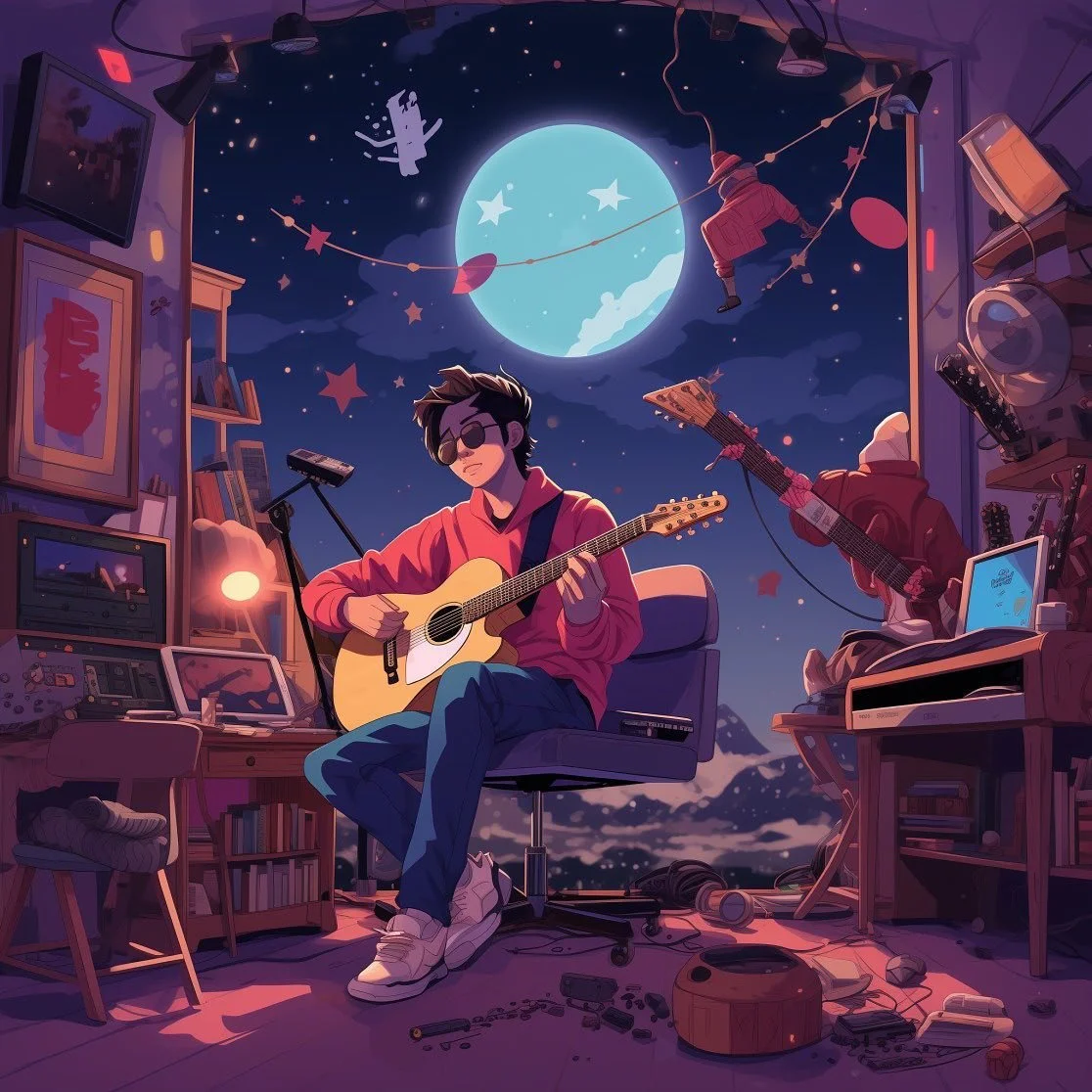 Composing algorhythms 🎵 check out Midnight Reverie by gauravdew.ai - link in bio 👆