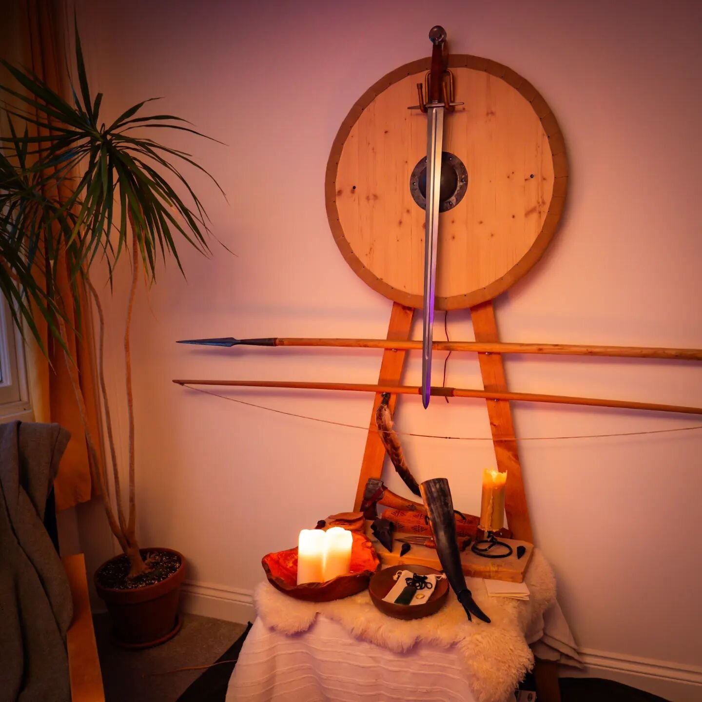 This was my home altar, just before I moved away to go travelling. While I don't discuss it with clients much, I'm a deeply spiritual man and I hope to explore this on my travels. I feel called to surrender more control and put more faith in my spiri