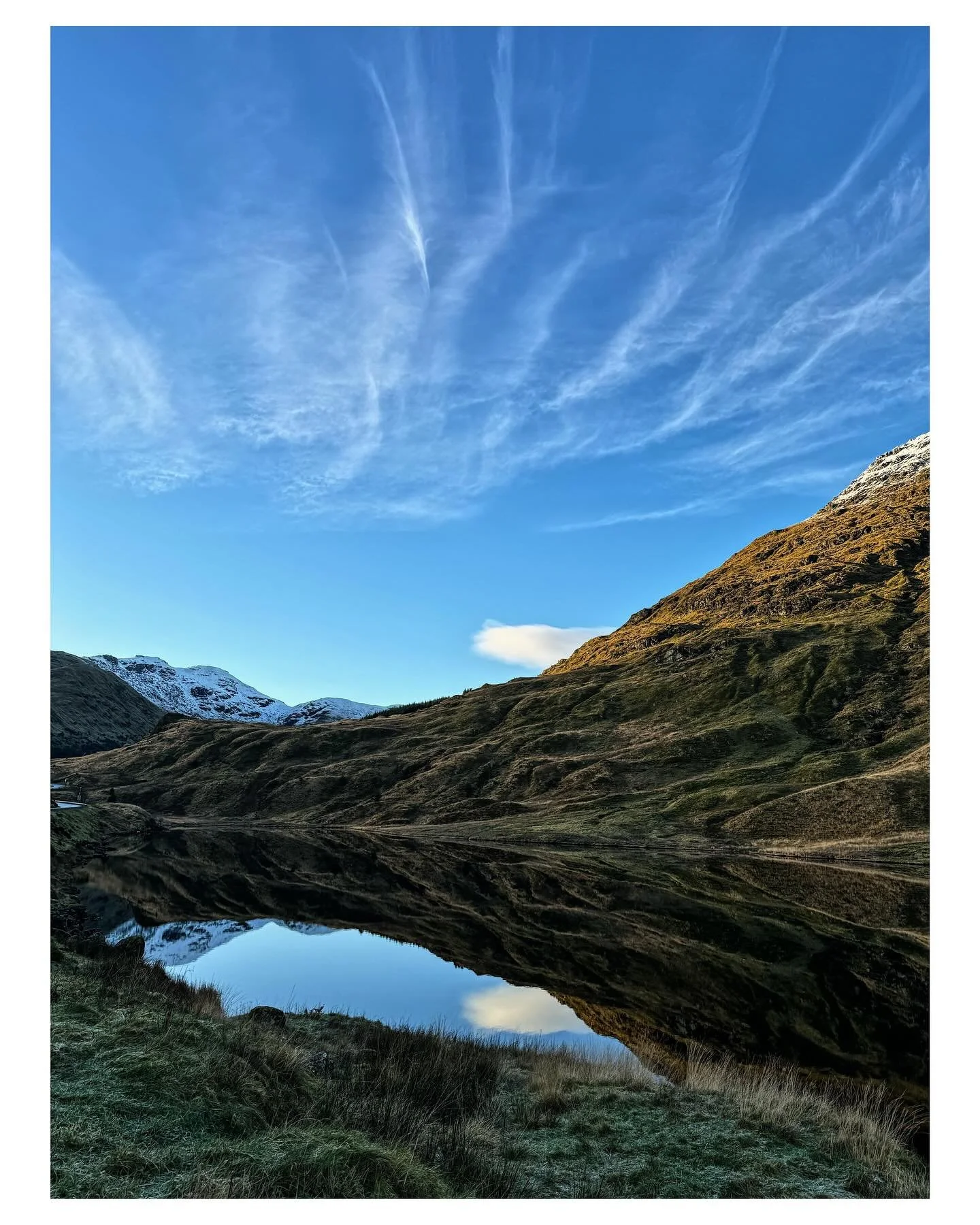 A selection of images from my west coast of Scotland  site visit with @andrew_c_brown from @brown_and_brown_architects. The blue sky’s reflection in the mirror like surface of the water was so beautiful .
.
.
.
#scotland #nature #mountains #lo