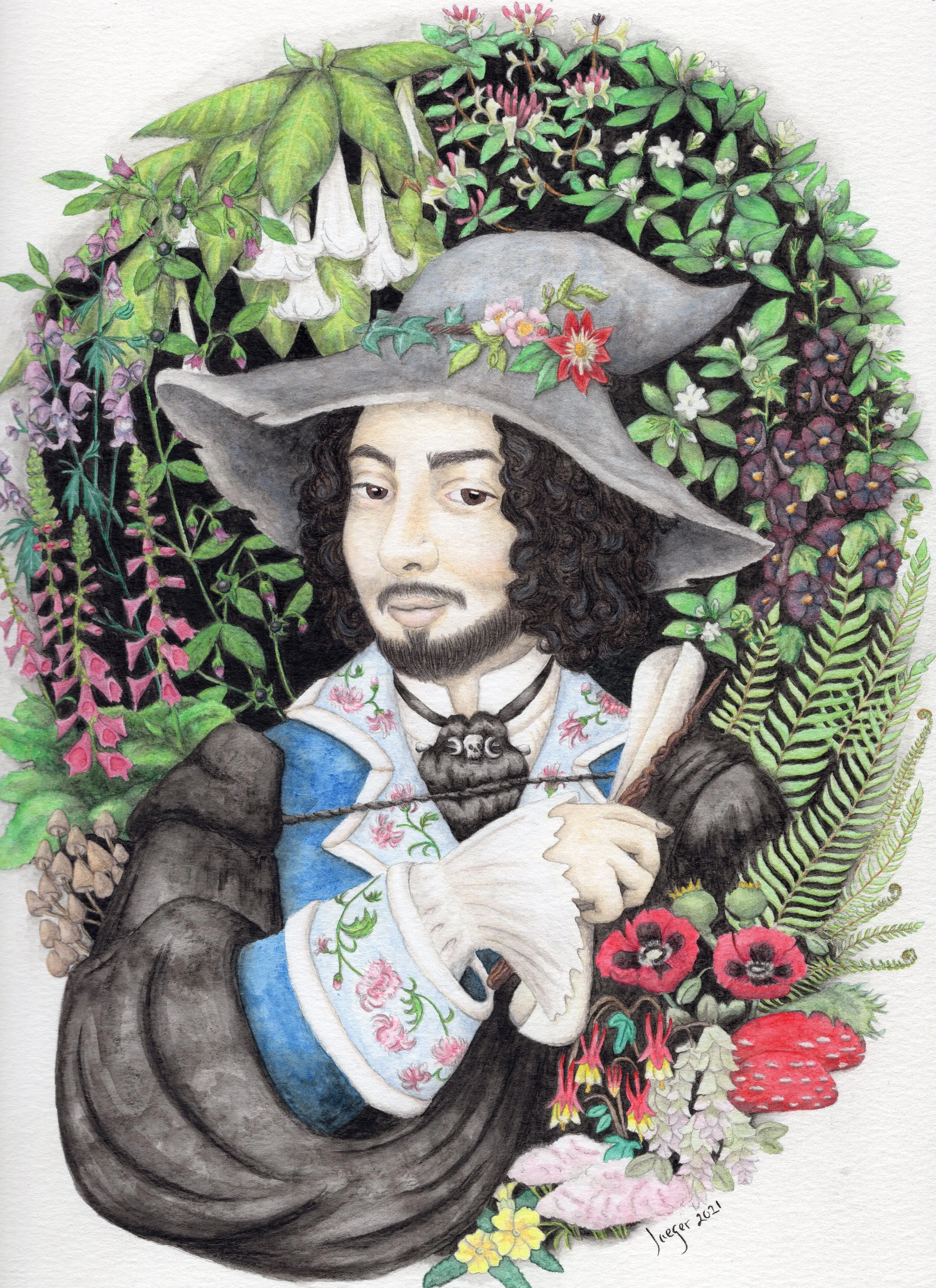 Artist rendering of Jonathan Lenore Kastin done by Jaeger