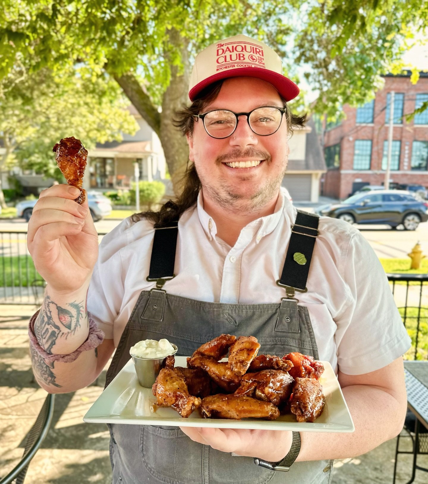 NEW WINGS ARE NO JOKE 💥 🍗 

SMOKED WINGS &bull; house smoked then fried jumbo wings served with your choice of house sauces: alabama white, hot honey buffalo, bourbon peach, rev dry rub 💨 

____
#revelryroc #newmenu #bbq #chickenwings #smoker