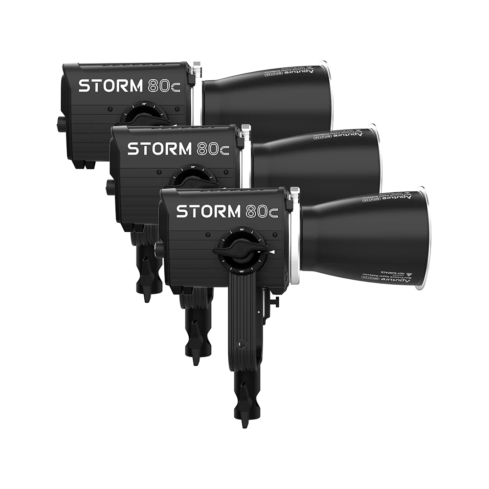 Aputure STORM 80c (3-light kit) — The Brighton Studio