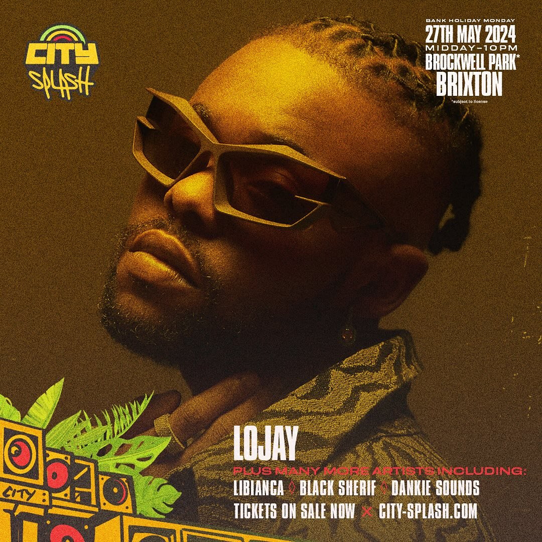 Multi-talented, dynamic Nigerian singer-songwriter @lojaymusic makes his City Splash debut this year at Brockwell Park 🔥🔥🔥 

Swipe for a taste of what&rsquo;s to come ➡️

Secure your ticket today at City-Splash.com 

🎥 That Grape Juice