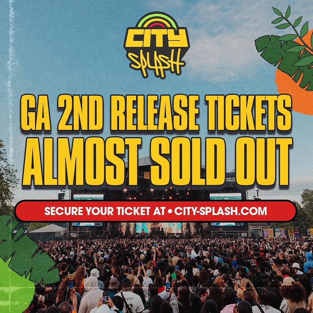 City Splash 2025 tickets are selling at record speed! 💸 

GENERAL EARLY BIRD ❌SOLD OUT
GENERAL FIRST RELEASE ❌SOLD OUT
GENERAL SECOND RELEASE ⚠️ RUNNING LOW 

VIP EARLY BIRD ❌SOLD OUT
VIP FIRST RELEASE ❌SOLD OUT
VIP SECOND RELEASE ❌SOLD OUT
VIP THIR