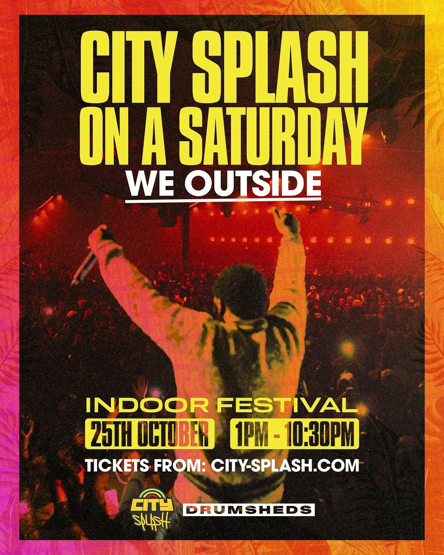 WE OUTSIDE THIS WEEKEND🔥😍 For the first time EVER, City Splash is shutting it down on a Saturday!

We&rsquo;re bringing #TheHomeOfCulture to @drumsheds for the world&rsquo;s BIGGEST indoor celebration of Caribbean music, food &amp; culture.

Ticket
