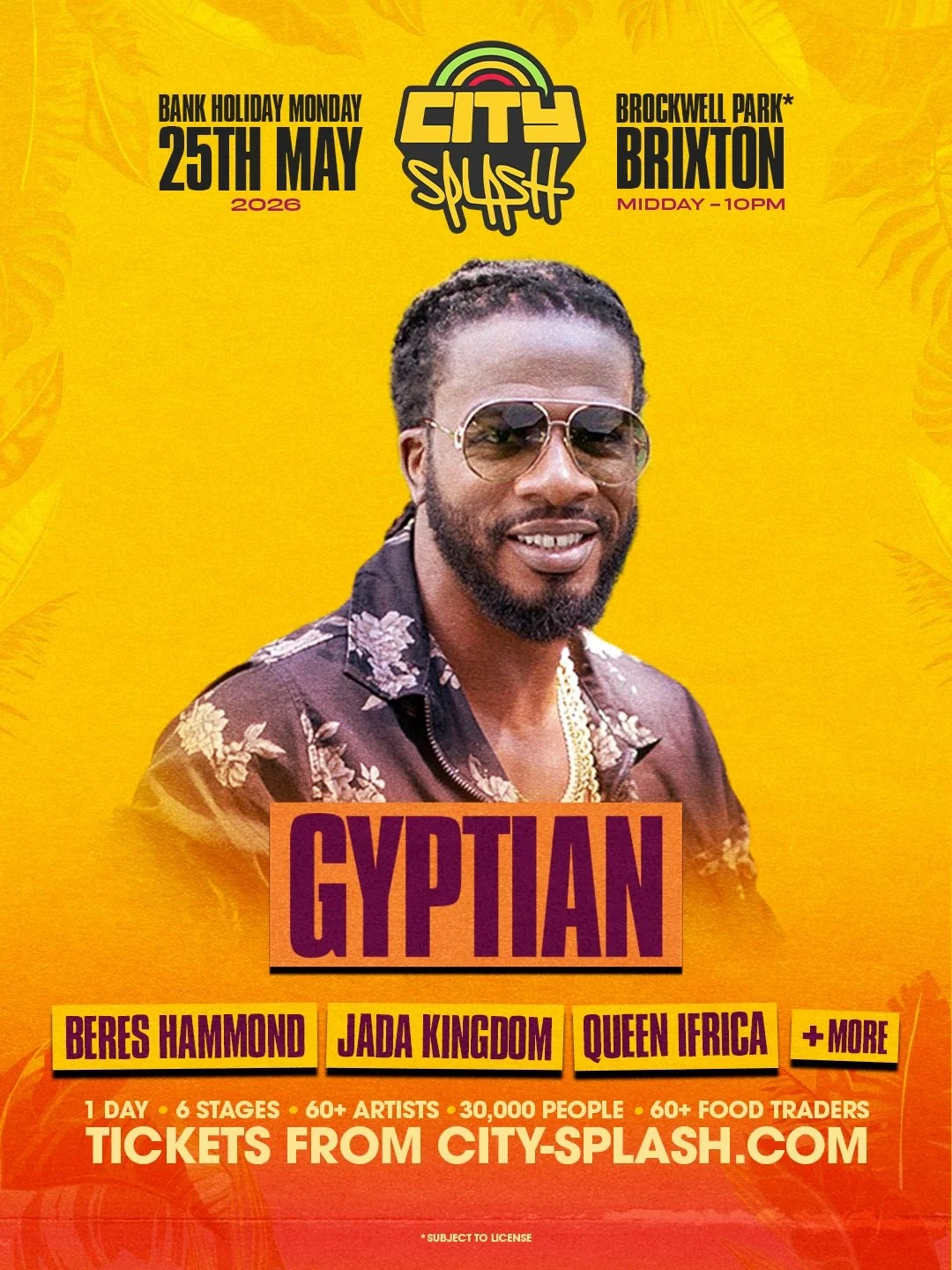 Ready to hear HIT after HIT? 🔥🔥 Catch Gyptian flying in all the way from Kingston performing for the LADIES this May in the heart of Brixton.

Lock in your spot now to see him via the link in our bio. This isn&rsquo;t one to pass up on. 🎟️

#CityS