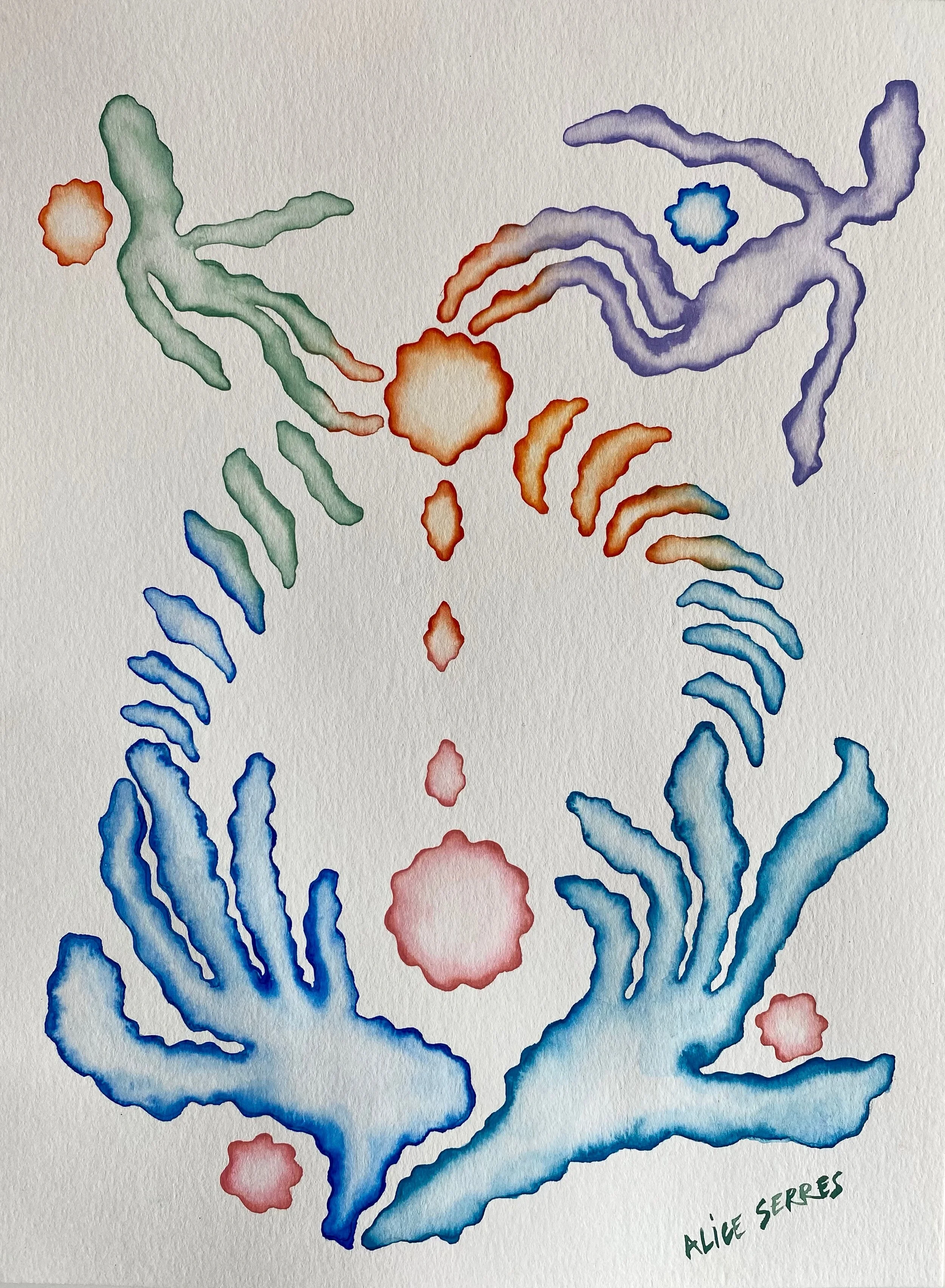 Patiently Pouring & Healing
9''x12'' Watercolor on Paper