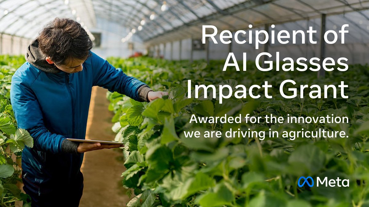 Agerpoint Awarded Meta AI Glasses Impact Grant to Advance Hands-Free Intelligence for Agricultural Fieldwork