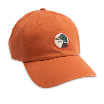 Duck Head Circle Patch Twill Hat, Rust 