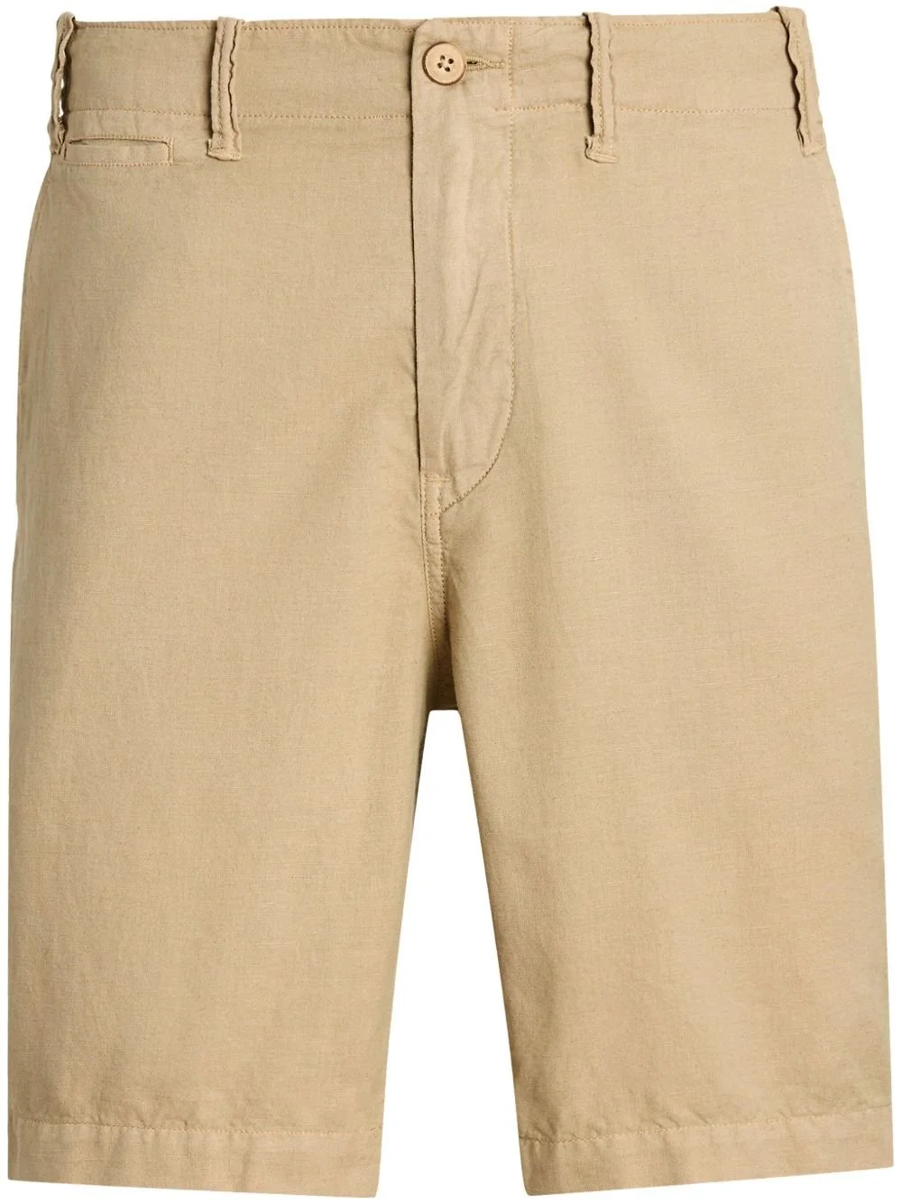 Polo Ralph Lauren Classic Fit Cotton-Linen Maritime Shorts — Beige