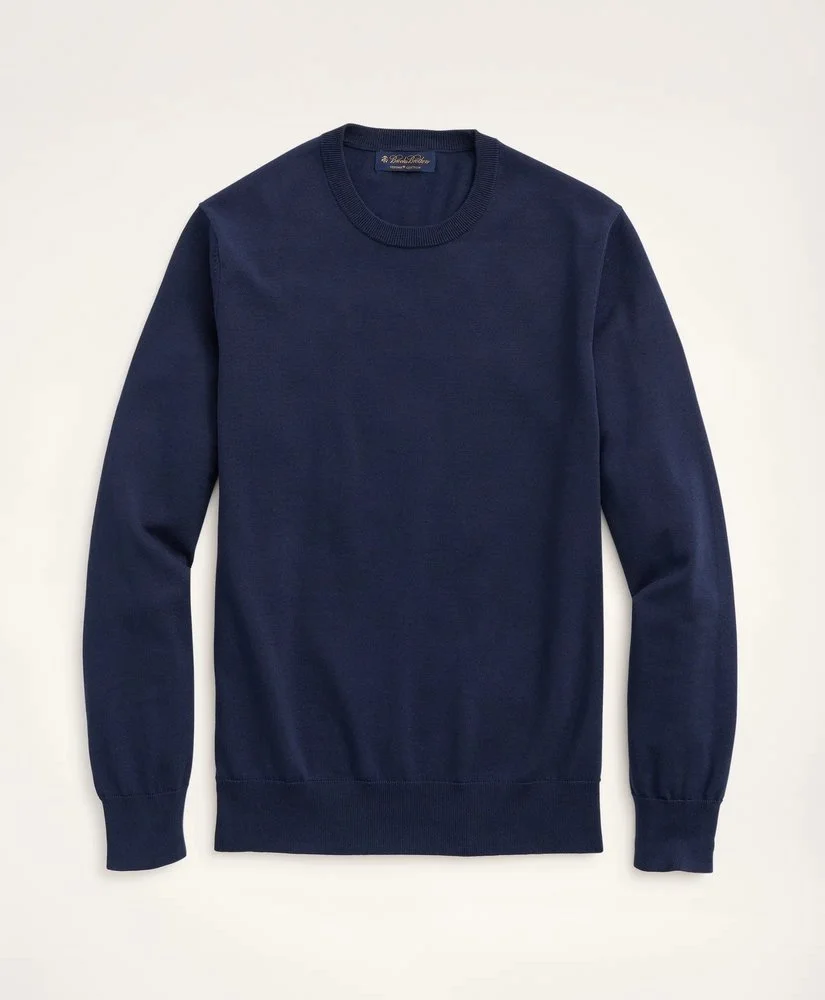 Brooks Brothers Supima® Cotton Crewneck Sweater — 411