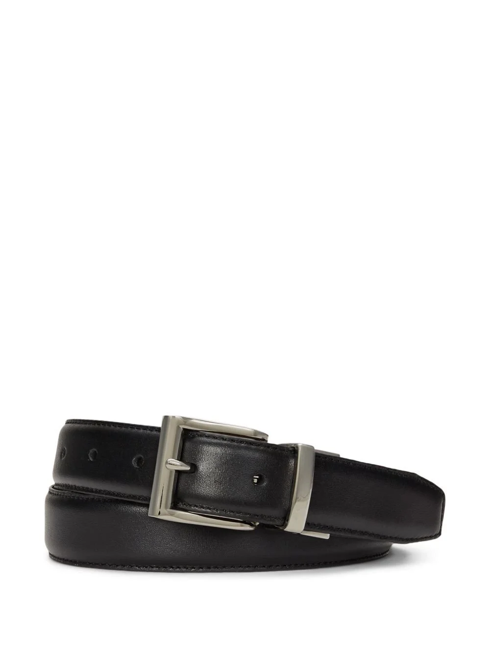 Polo Ralph Lauren Reversible Leather Dress Belt — Black/Brown