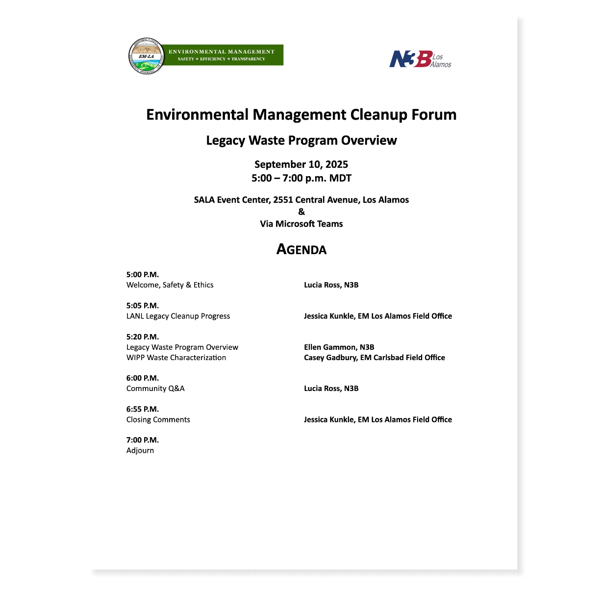 Environmental Management Cleanup Forum