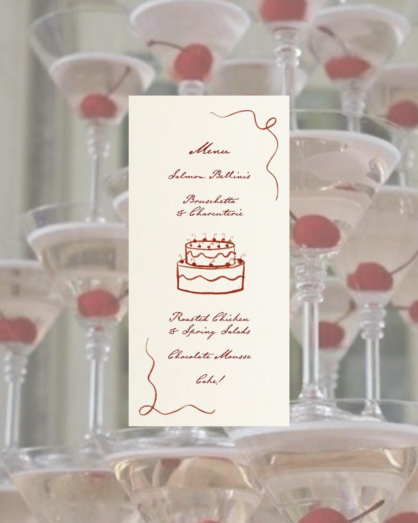 The Cherry On the Cake Menu Design 🍒 

This beautiful menu design is personalised to your event and printed on beautiful cream paper. 

Get in touch 💌 hello@harristudio.co.uk 

#menudesign #stationerydesign #bespokemenu #bespokestationery #eventdes