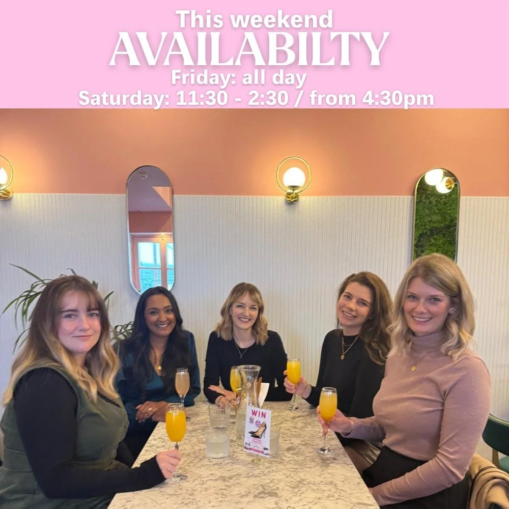 💫 We have a few tables available this weekend! 🥂 Book in online or via our email for groups of 9 or more! link in bio. info@audreybar.co.uk #Audrey #leicester #cocktails #bottomlessbrunch #afternoontea #prosecco #happyhour