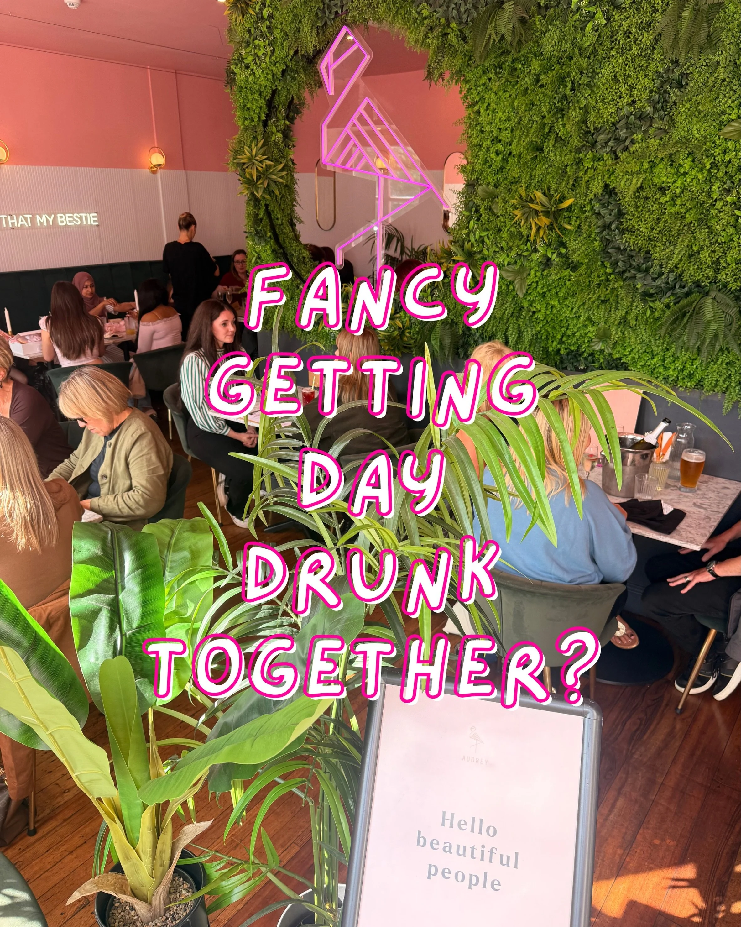Who are you sending this to? ✨ nothing beats getting day drunk with your bestie 🥂🍸 #bottomlessbrunch #leicester #audrey #bestie