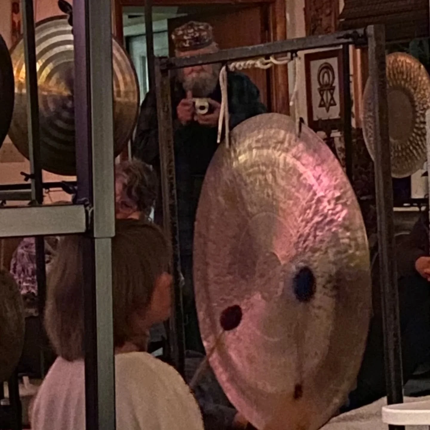 Feeling unbelievably held and supported by my gong family. Thank you for inviting me to share at 9ways Academia gong camp, run by masters, devotees and teachers of the Gong in our time. I love you all!
Great thanks to Mitch Nur for curating this spac