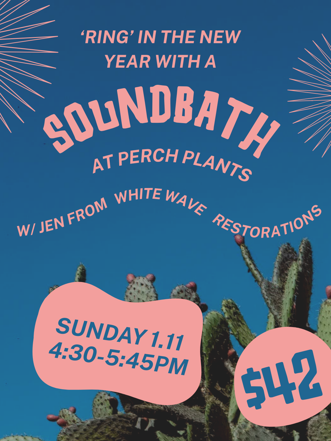 SOLD OUT Ring in the New Year with a Soundbath at Perch Plants
