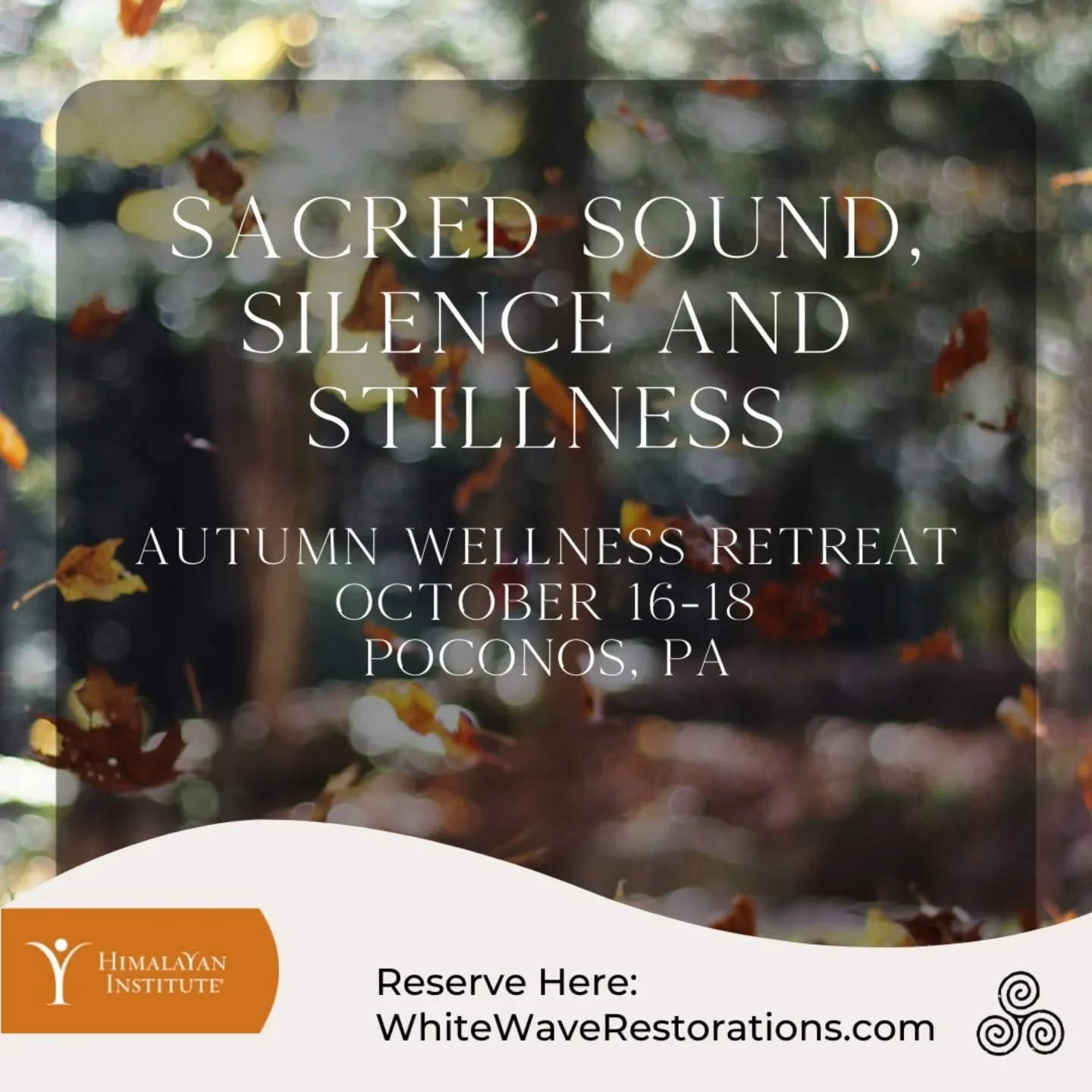First ever ꩜ Autumnal vibration hibernation &amp; restorative wellness weekend during Peak Foliage season at one of the most intentionally peaceful spaces on Earth!

This retreat is officially live! Comment RETREAT for a direct link to details &amp; 