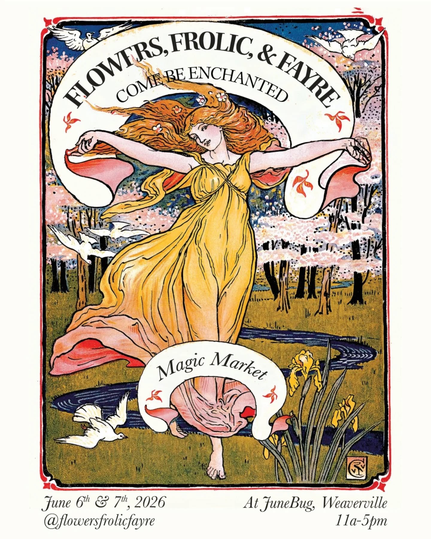 I am absolutely thrilled and humbled to share that I was accepted as a vendor for the 5th Annual @flowersfrolicfayre organized by the illustrious @wildverbena ✨🌸 

this is a community of Appalachian makers I have admired for YEARS, probably since th