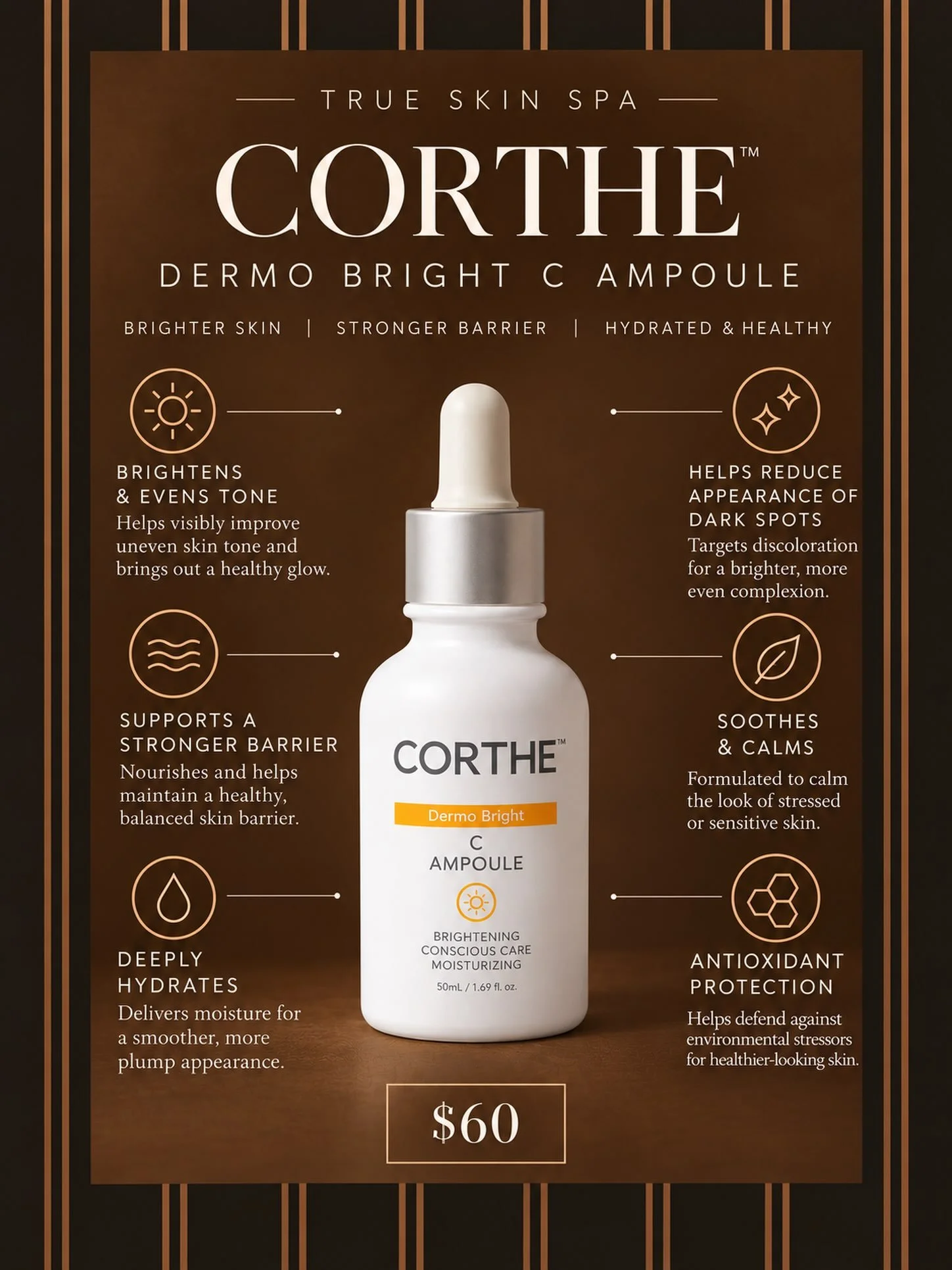 ✨ PIGMENTATION? THIS IS A MUST-HAVE! ✨

Struggling with dark spots, sun damage, or uneven skin tone? The Corthe Dermo Bright C Ampoule is a must-have in your skincare routine! 🤎

✨ Targets the appearance of stubborn pigmentation
✨ Brightens and even