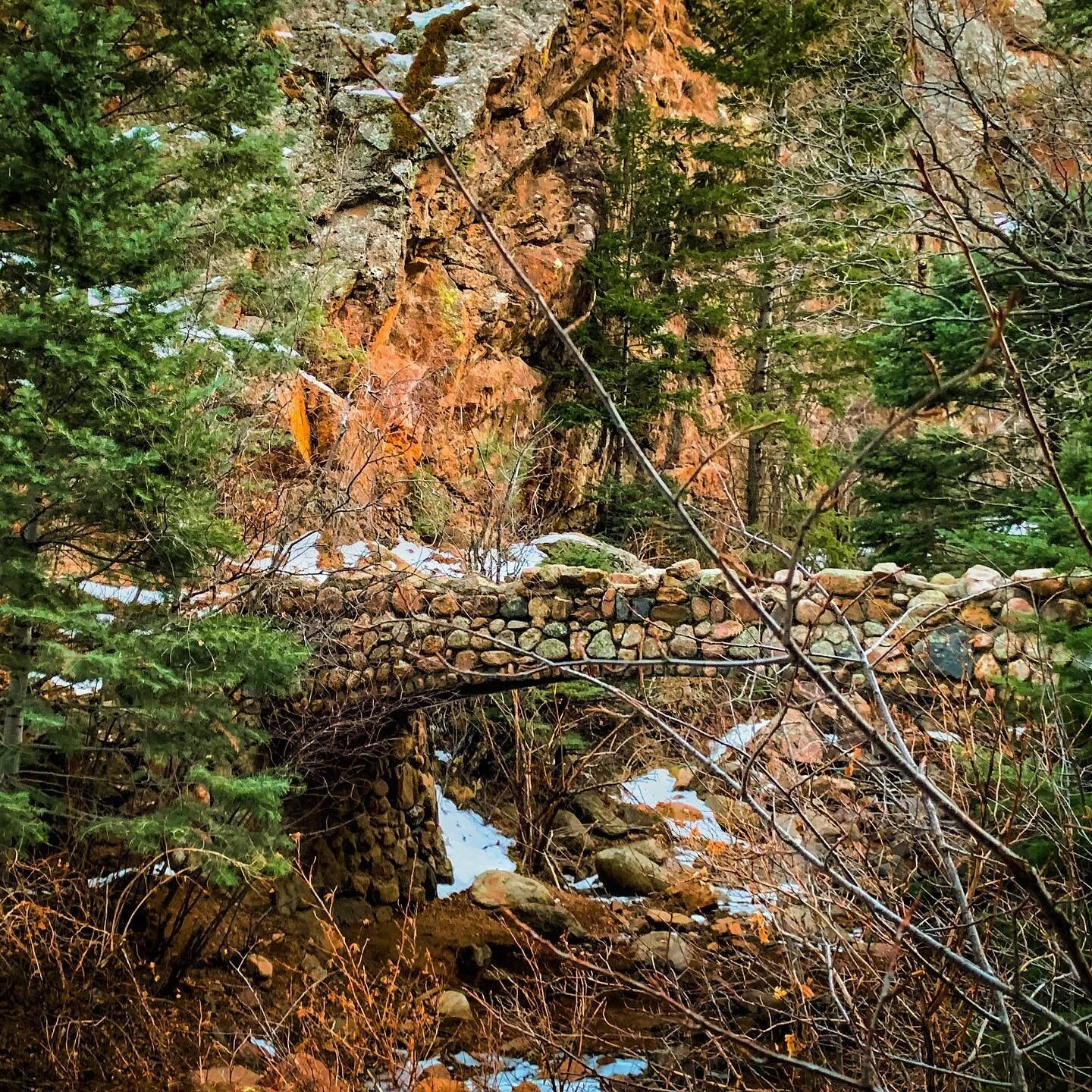 When you find a picturesque bridge you have to get a picture.  #colorado #mountianbridge