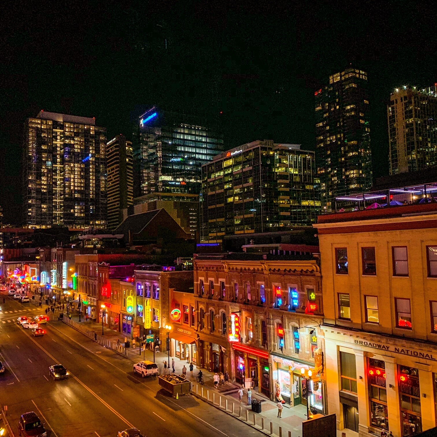 Skyline at night