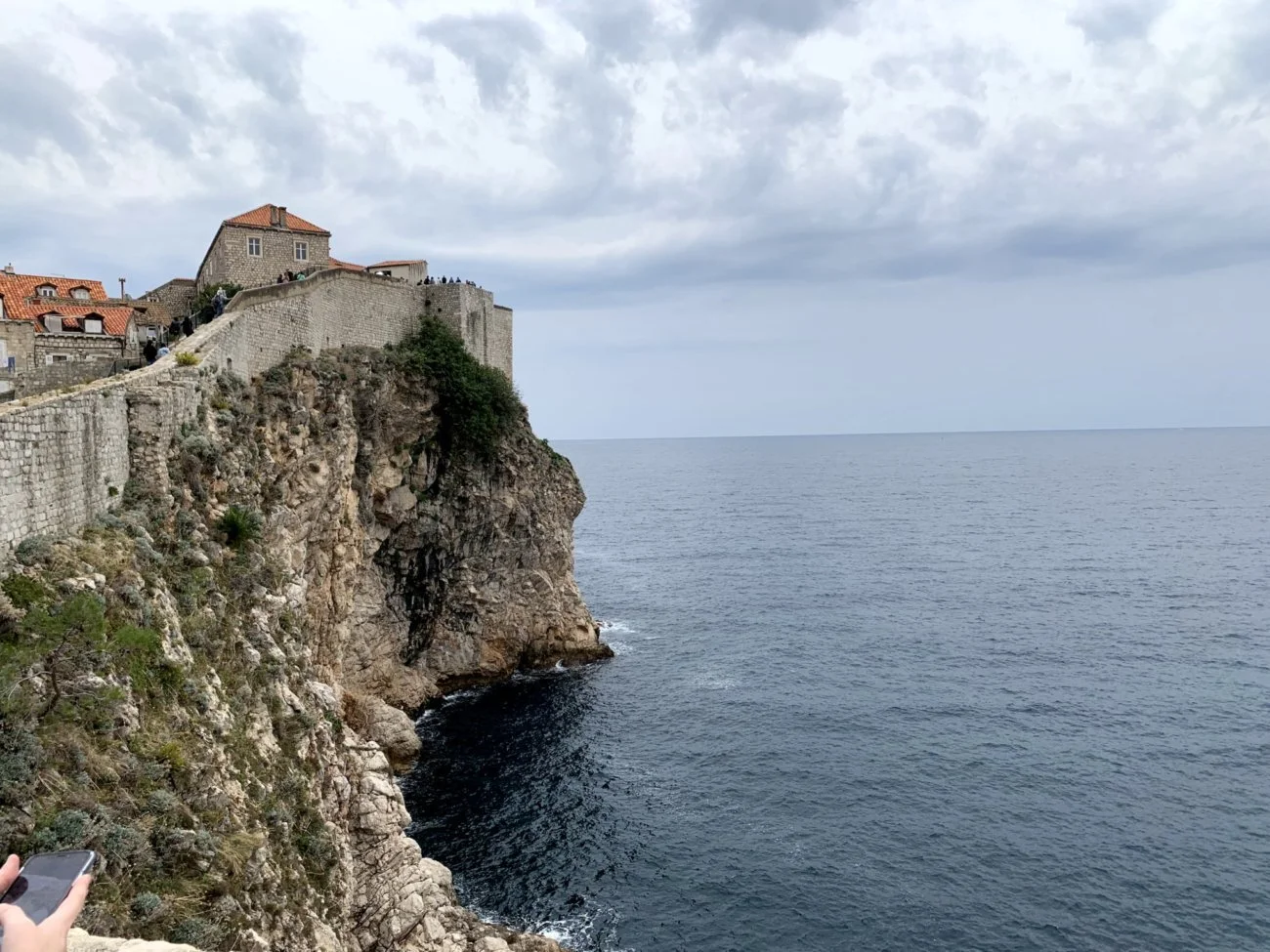 View out to the ocean in Dubrovnik