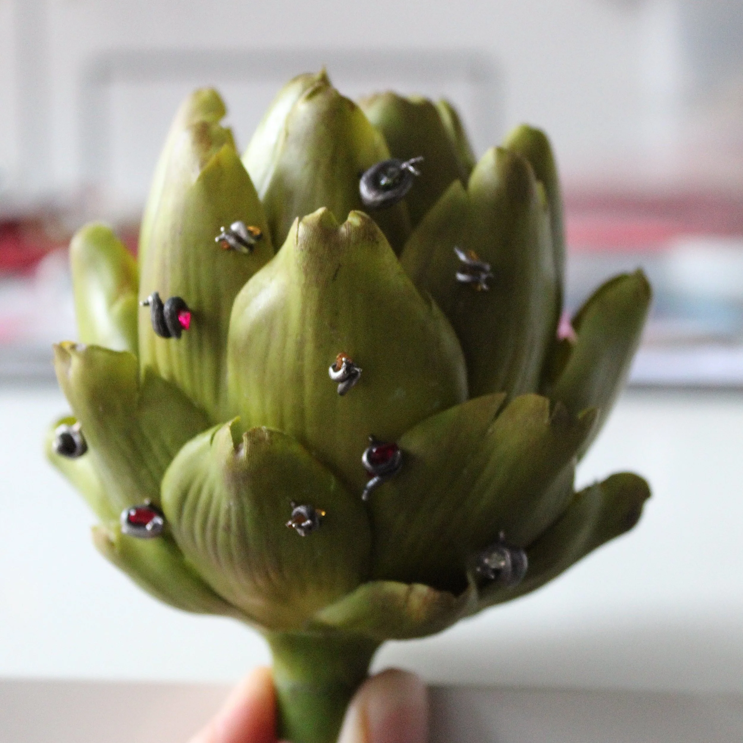 Gemstone Slug Studs
