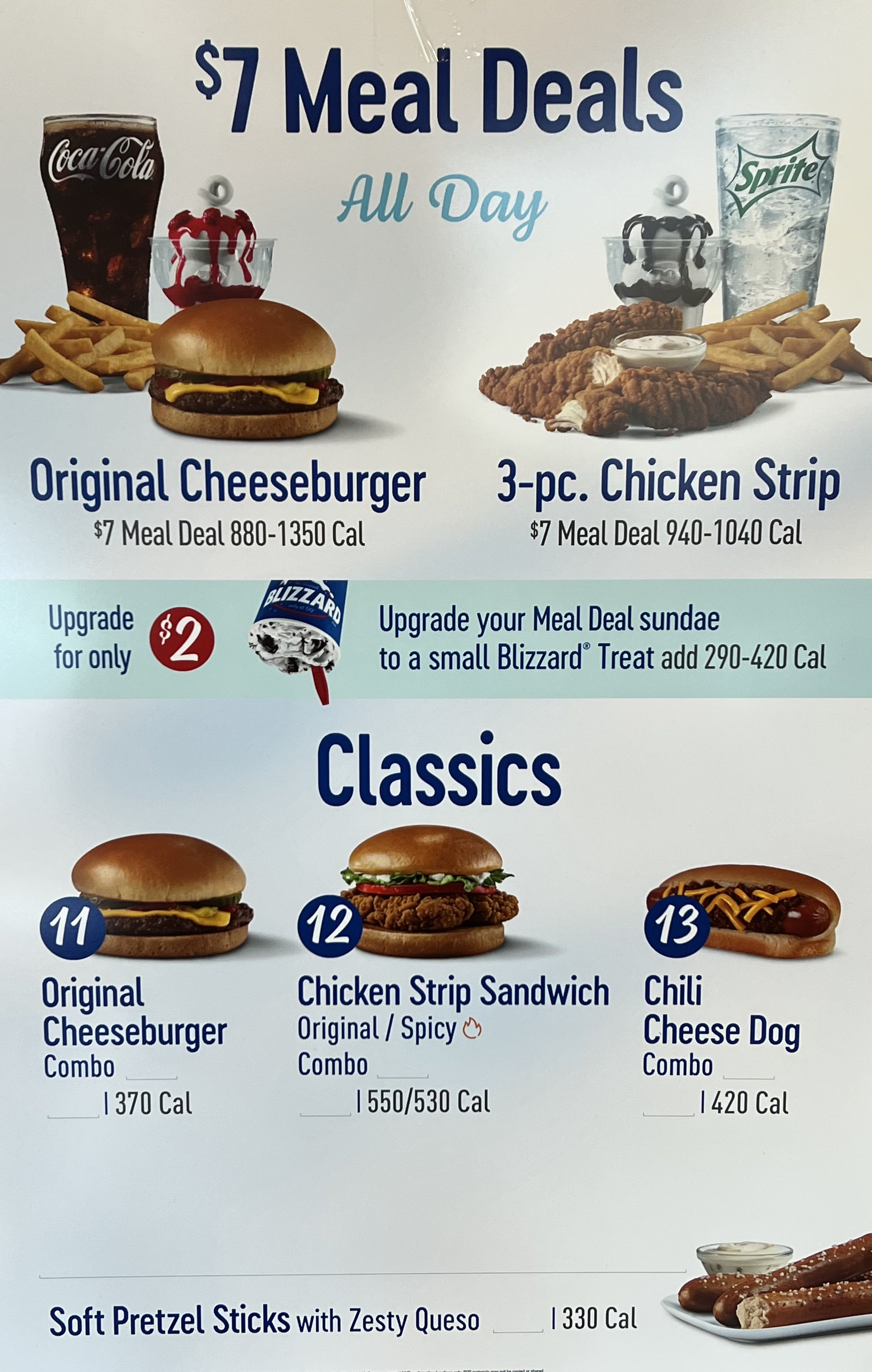 Menu — Cranberry Dairy Queen