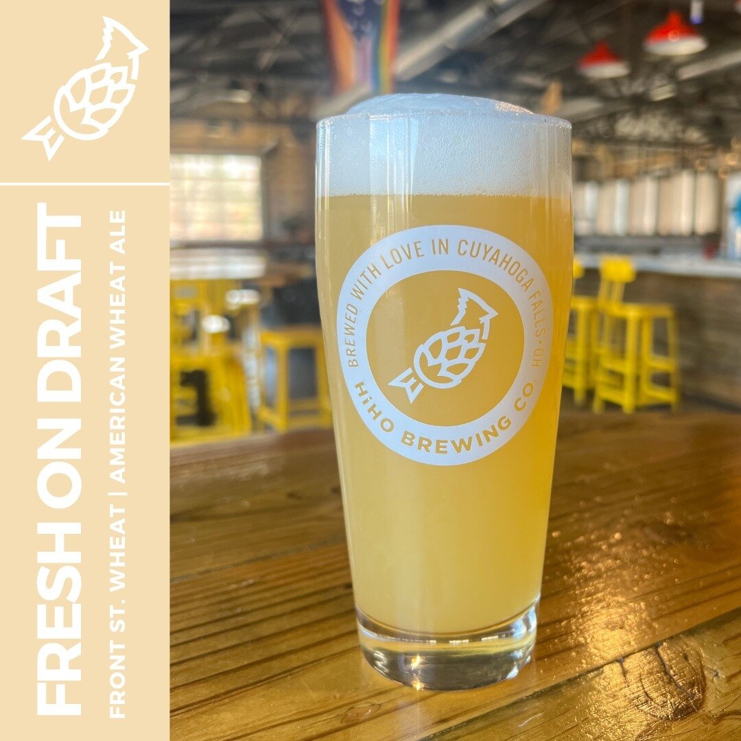 FRESH ON DRAFT: FRONT STREET WHEAT | AMERICAN WHEAT ALE | 5.8% ABV 🍻

Front St. Wheat is an American Wheat Ale with a 5.8% ABV that's expertly brewed with tangerine and orange peel. This beer has subtle malty sweetness, followed by a balanced and re