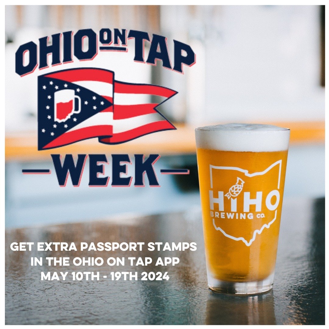 Thank you for supporting HiHO Brewing Co.! 🍻Celebrate with us during Ohio On Tap Week which is May 10th - 19th (and American Craft Beer Week, May 13-19, 2024) to celebrate beer lovers support for small and independent breweries across the state and 