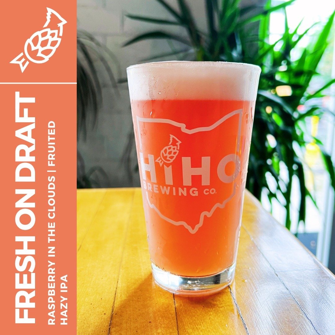 FRESH ON DRAFT: RASPBERRY IN THE CLOUDS | FRUITED HAZY IPA | 7.2% ABV 🍻

Another &quot;In The Clouds&quot; variation back by popular demand, the Raspberry in the Clouds was brewed with loads of Raspberry and Mosaic hops! This hazy IPA begins with a 
