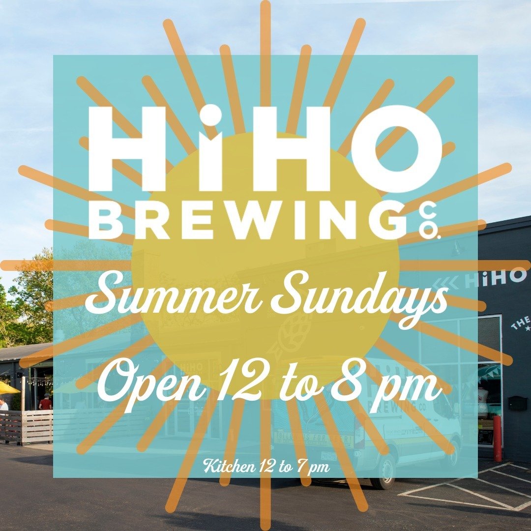 All summer, we'll have extended Sunday hours! ☀️

From TODAY, Sunday, May 26th until Sunday, September 1st, 2024, our taproom will be OPEN NOON - 8:00 PM on Sundays! Kitchen will close one hour before the taproom, as per usual.

Join us for Sunday @y