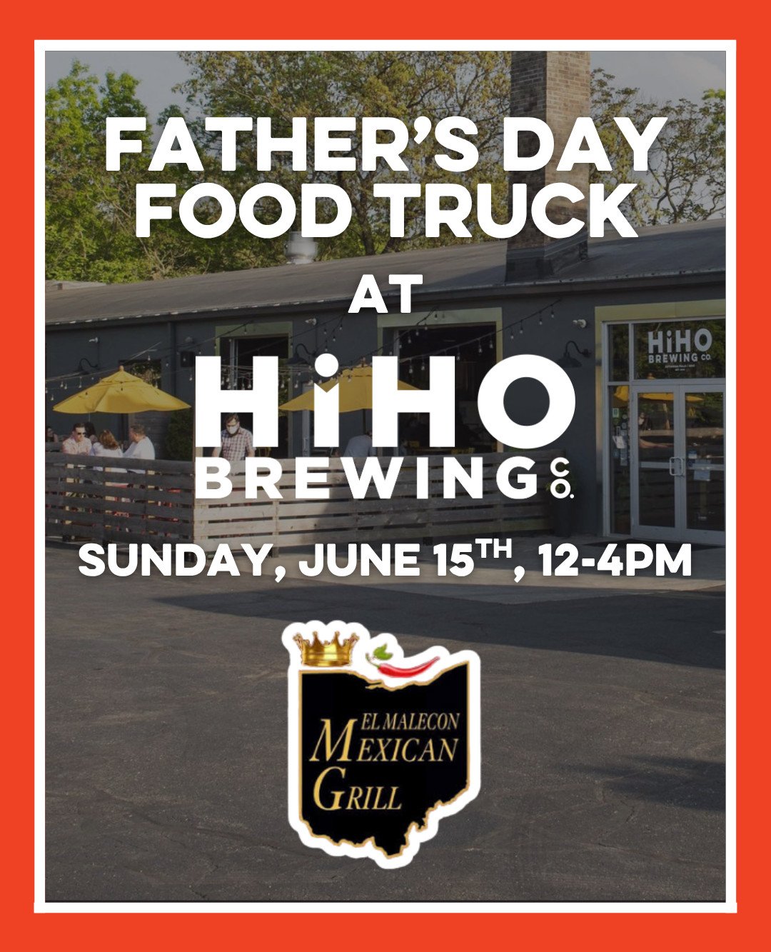 Join us this Sunday, June 15th, from 12&ndash;4PM for a Father's Day you won't forget, complete with craft beer and killer eats from @el_malecon__akron_oh!

They&rsquo;ll be serving up all the goods: fajitas, burritos, nachos, chimichangas, quesadill