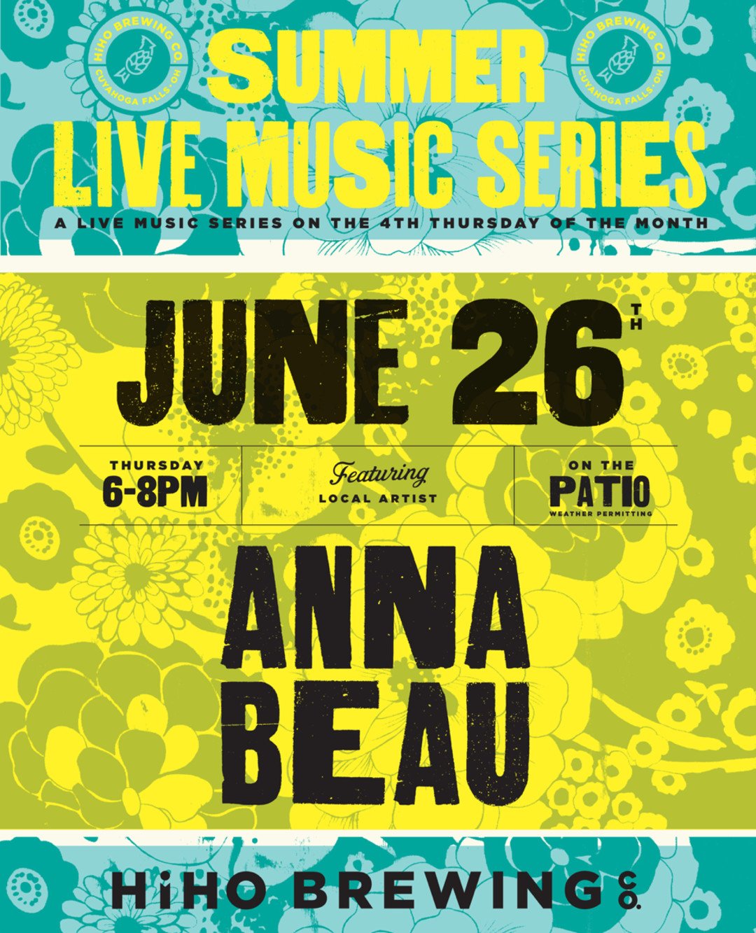 🎶 Summer Live Music Series continues!

Join us, June 26th from 6&ndash;8PM on the patio for live music with Anna Beau!

Nothing beats patio hangs, cold beer, and good music. Grab your crew and we&rsquo;ll see you there! 🍻

Swipe to check out the fu