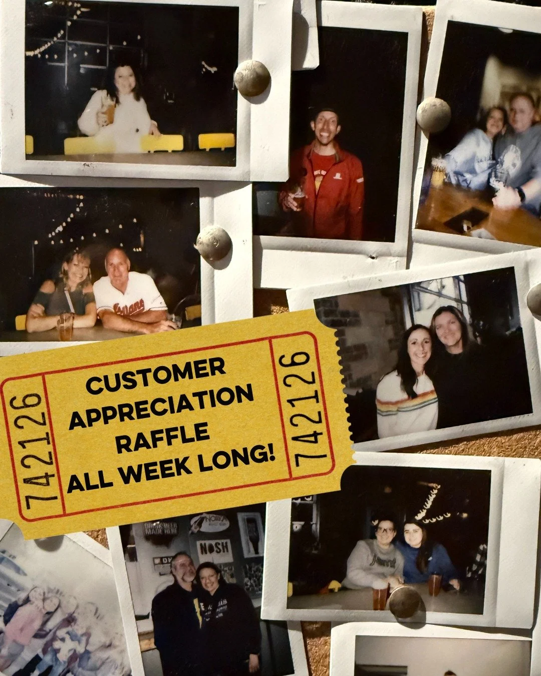 Stop in the taproom this week during our Cheers to 9 Years Anniversary celebration and enter our customer appreciation raffle to win up to $200 in HiHO gift cards! Any purchase made gets you a ticket to enter our daily drawing for a gift card. All ti