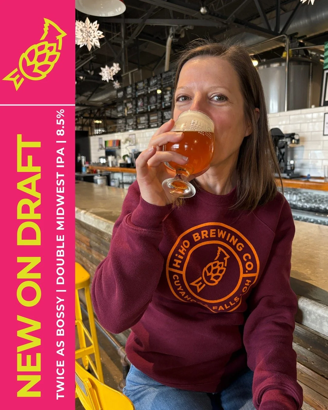 We all know and love our original Bossy Lady, but what if we doubled it?

NEW ON DRAFT: Twice As Bossy | Double Midwest IPA 🍻

Double the direction. Double the tasks. Double the beer. Bossy Lady on the next level. Cheers to the Bossy Lady, times two