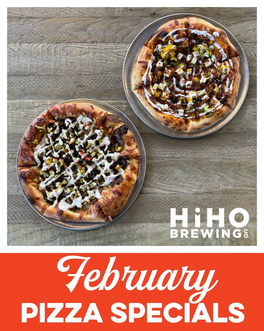 February's Pizza Specials are HERE!🍕

This month&rsquo;s Baker's Special was inspired by Danny and his love of Chicago Italian beef sandwiches. Braised Chicago style beef, freshly shredded 3 cheese blend on a beef reduction sauce. When it comes out 