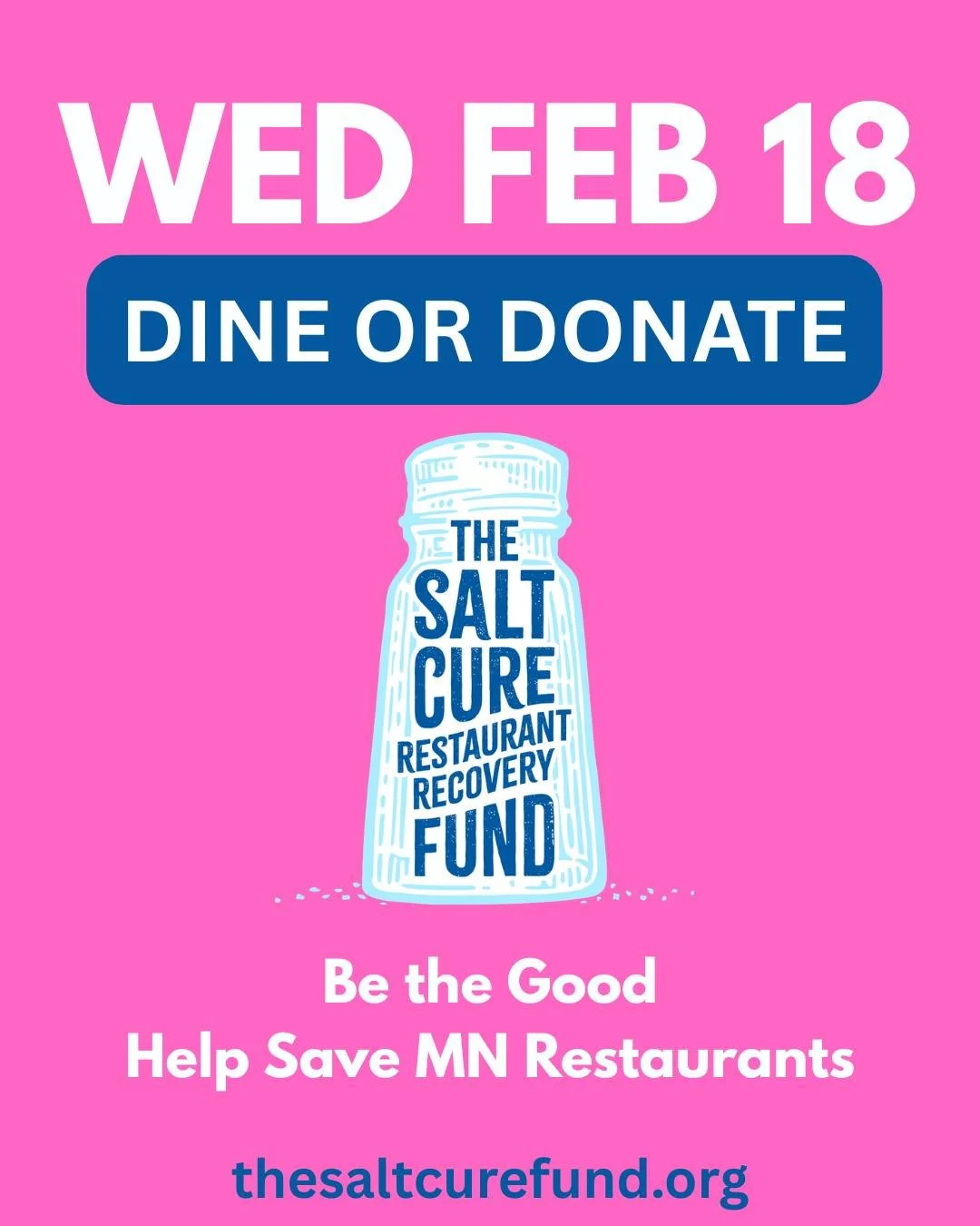 Join us tomorrow. $1 per every pint sold will be donated to The Salt Cure Restaurant Recovery Fund. 

The Salt Cure Restaurant Recovery Fund is a new relief fund &mdash; a critical lifeline &mdash; created to help
preserve the independent gathering p