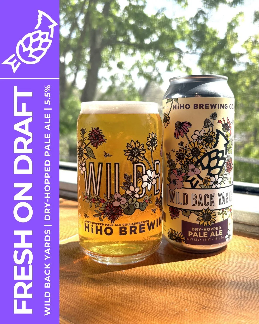 FRESH ON DRAFT: Wild Back Yards🍻

Brewed in collaboration with @summitmetroparks, Wild Back Yards is a hop forward Pale Ale boasting flavor and aroma of stone fruit, pine, and citrus zest. A portion of proceeds from each beer sold is donated to Summ