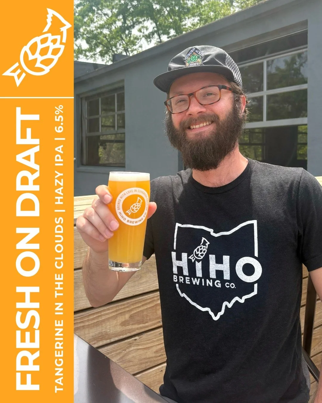 It's back!!!!🍊

FRESH ON DRAFT: Tangerine In The Clouds🍻

This Hazy IPA is our Turtle in the Clouds conditioned on Tangerine. There is a big upfront aroma and flavor of Tangerine with a citrus hop character and pillowy mouthfeel.

It is bright, smo