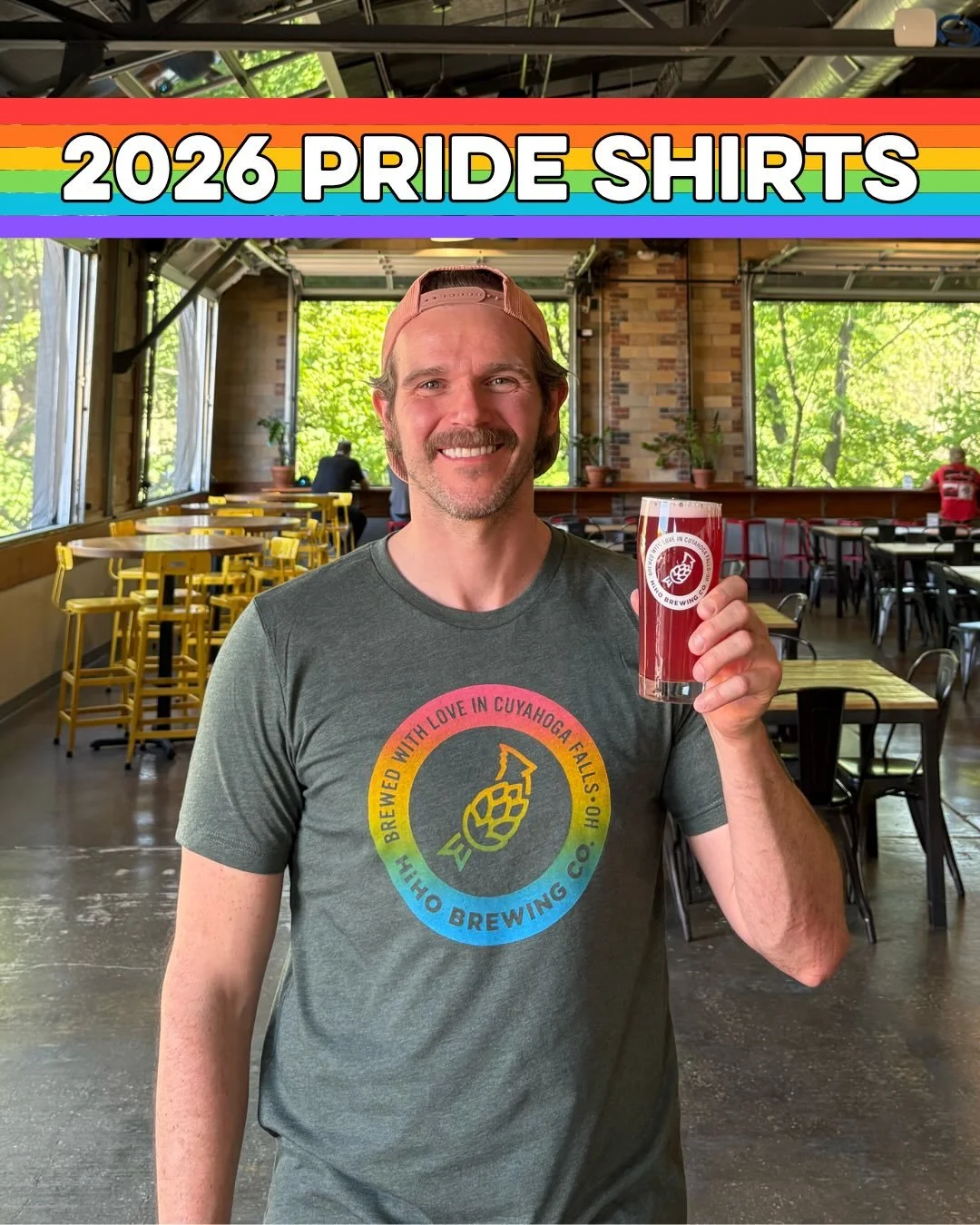 HAPPY PRIDE MONTH!🌈

Our 2026 Pride Shirts are now available in the taproom! A portion of proceeds will be donated to @canapi_akron. 

Swipe over for the behind the scenes of Zach at @thesocialdept hand screen printing these rainbow shirts!