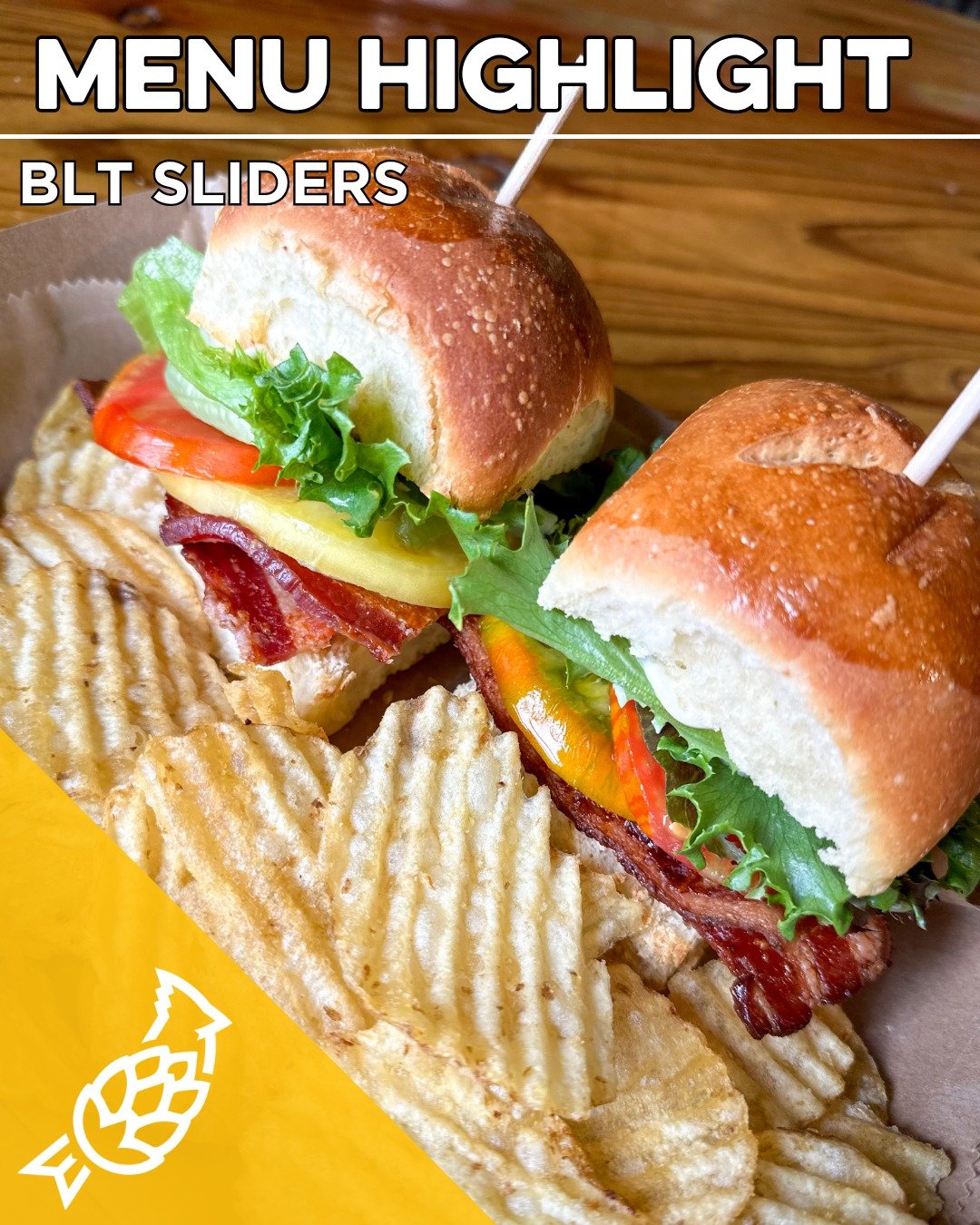 Tomato Season means TWO new sliders on our menu!

BLT Sliders: Thick cut bacon, local Heirloom tomatoes, lettuce and black pepper aioli on fresh baked Brioche buns, served with dill pickles &amp; kettle chips. 

Caprese Sliders: Local Heirloom tomato