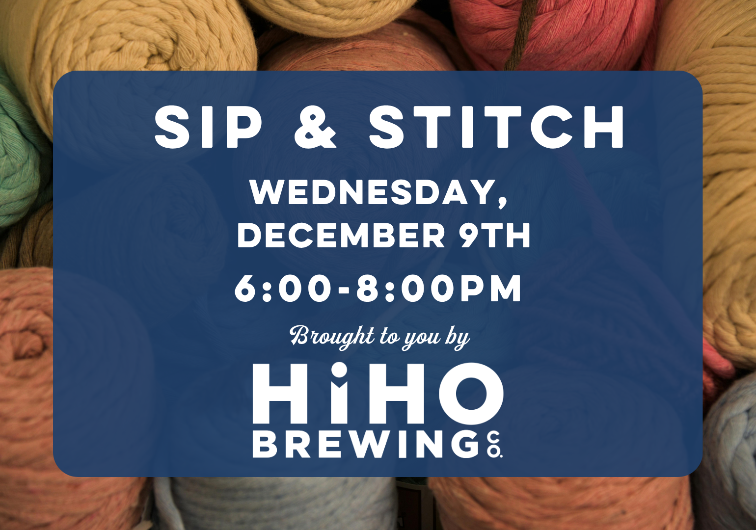 Sip &amp; Stitch