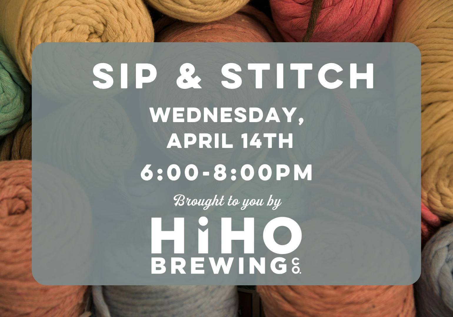 Sip &amp; Stitch
