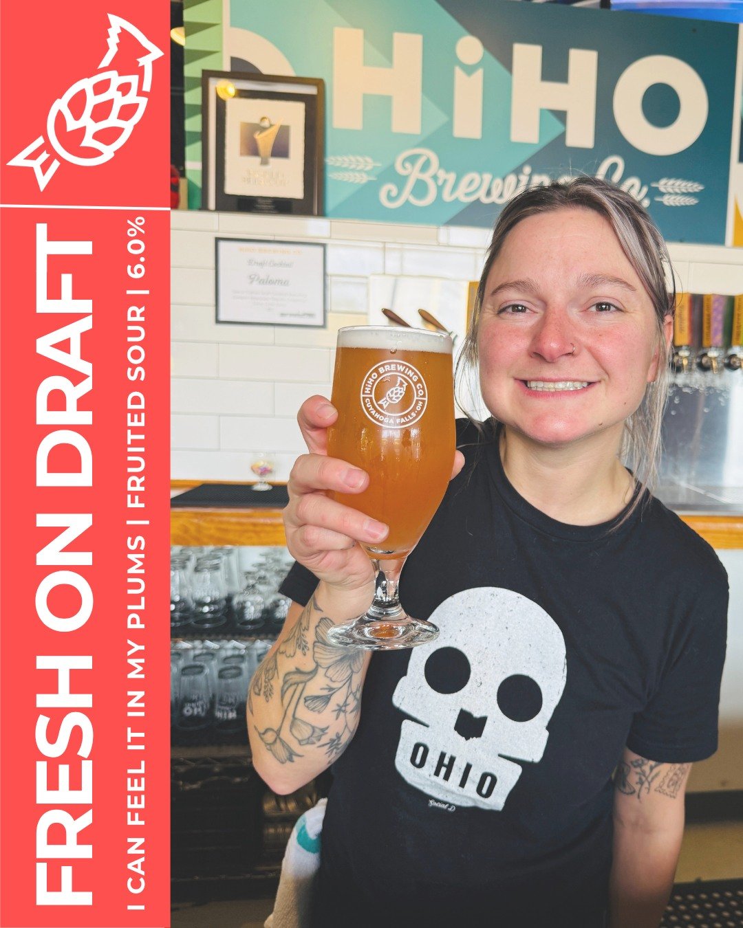I Can Feel It In My Plums is FRESH ON DRAFT 🙌

This sour ale has an upfront taste of juicy plum and bright citrus, balanced with a blend of vanilla and lactose. 

Stop by and give it a try! 
Wed &amp; Thu: 3&ndash;10
Fri &amp; Sat: 12&ndash;10
Sun: 