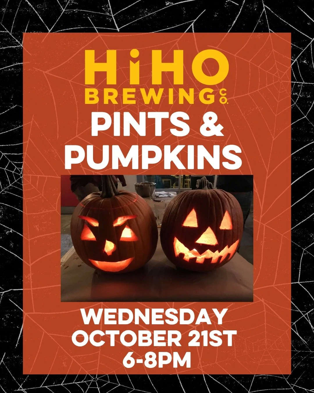 Who is ready for our annual Pints &amp; Pumpkins at HiHO Brewing Co.?! Carve a pumpkin, win prizes!🎃

Tickets are $30 and include a pint of HiHO beer of your choice, a locally grown pumpkin, a tea candle &amp; carving tools. Registration closes on F