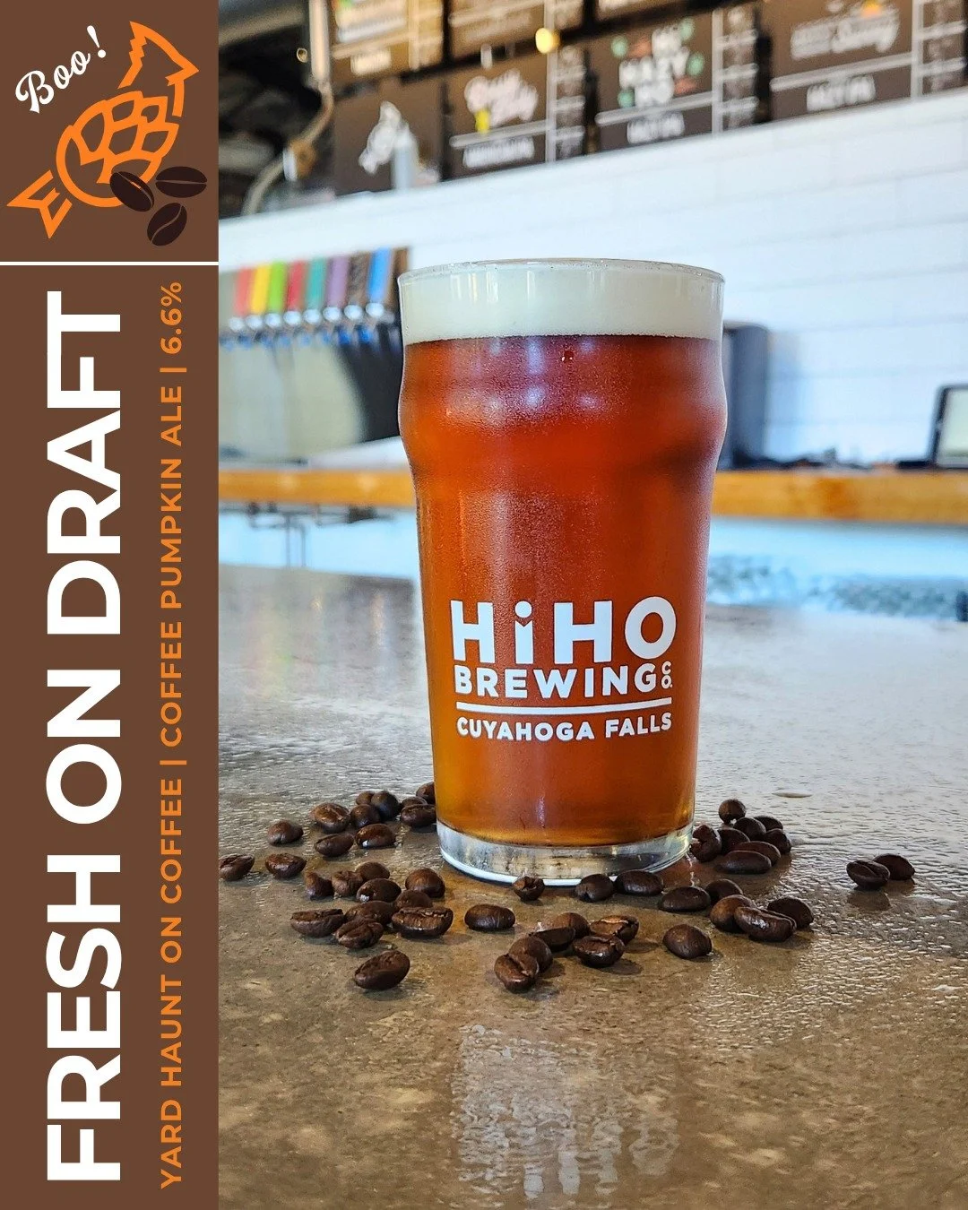 Guess what's back?!🎃☕

Yard Haunt on Coffee is FRESH ON DRAFT!

This limited edition coffee pumpkin ale is brewed with pumpkin spices and baked pumpkin, then conditioned on whole coffee beans. 

If you love all things pumpkin and coffee, this is a m