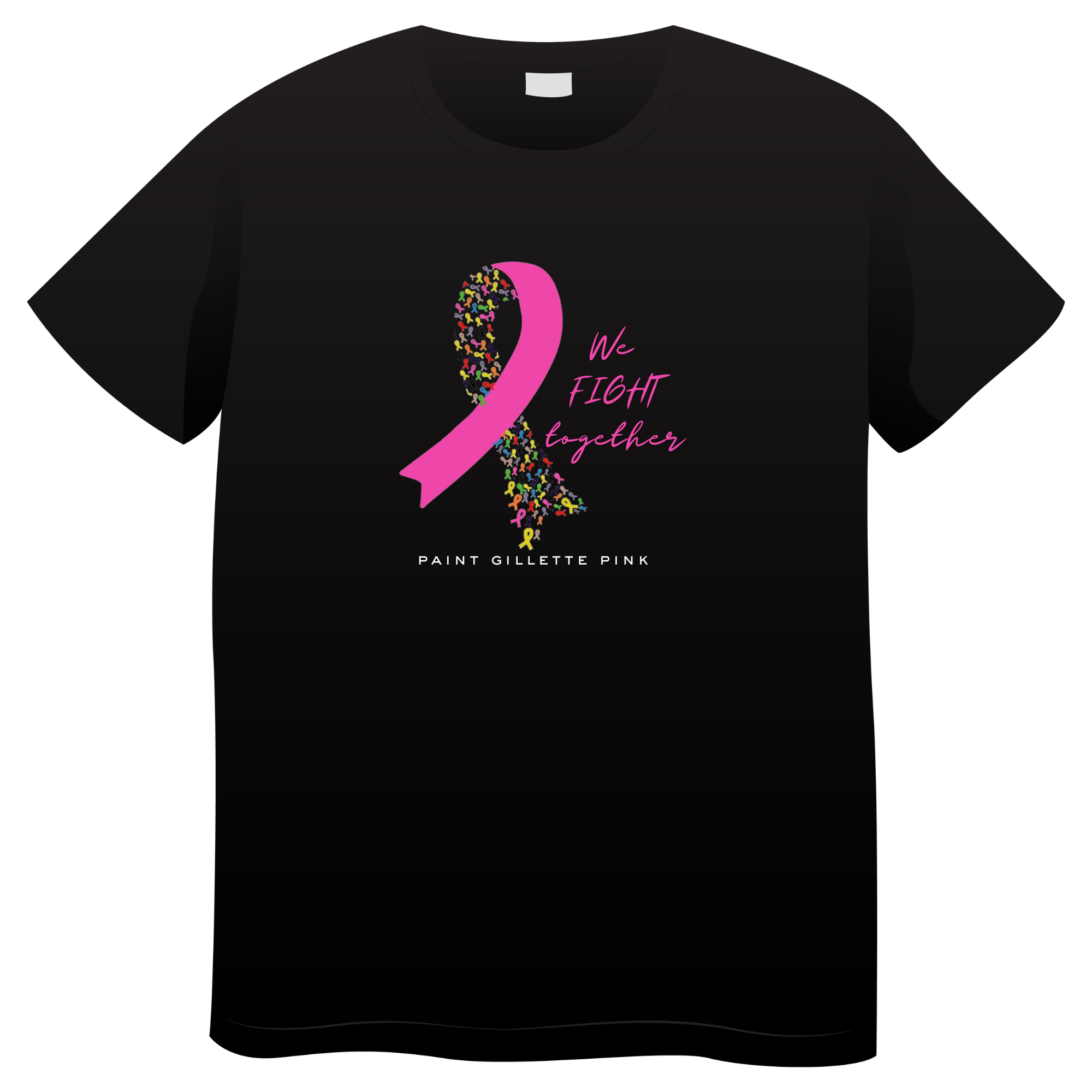 We Fight Together Paint Gillette Pink Tshirt.png
